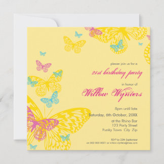 Invitación INVITA A UN EVENTO ESPECIAL :: mariposas 6SQ