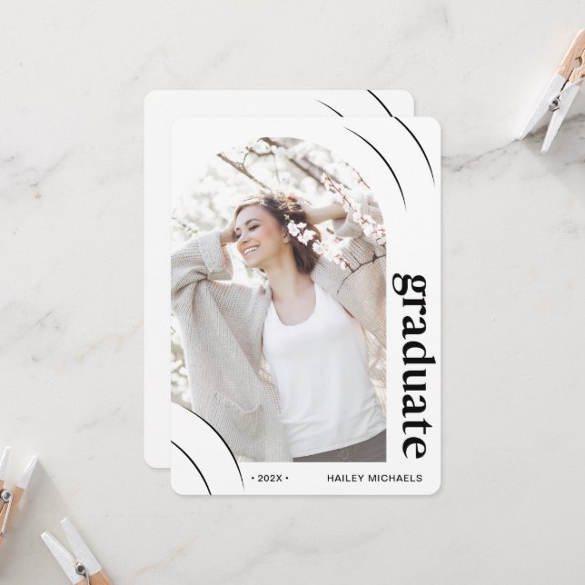 Invitación Invita del Partido de Graduación de Fotografías de (Anverso/Reverso In Situ)