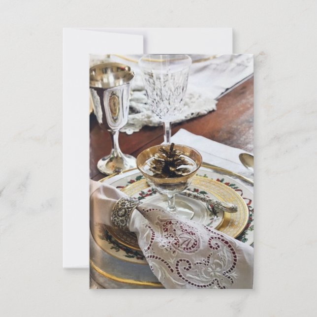 INVITACIÓN **INVITACIÓN A CENA O FIESTA DE ACCIÓN DE GRACIAS* (Anverso)