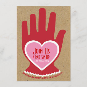 Invitación Invitación: Acto al azar de la amabilidad en rosa