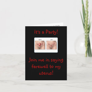 Invitación Invitación: Adiós Uterus
