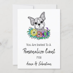 Invitación **Invitación al evento adorable de Frenchie Bulldo