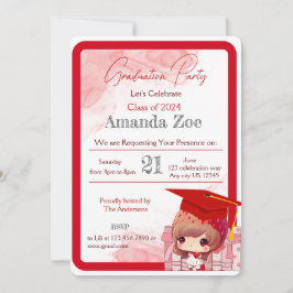 Invitación Invitación/anuncio de fiesta de graduación