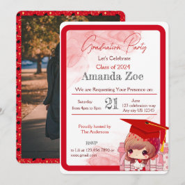 Invitación Invitación/anuncio de fiesta de graduación