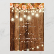 Invitación/Celebración de la Boda Rústica de Mader