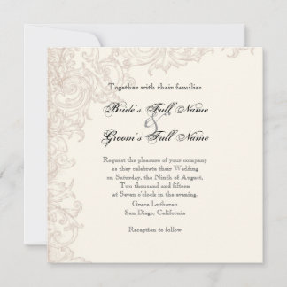 Invitación Invitación, cuadrado - Colección de Alas del Boda 