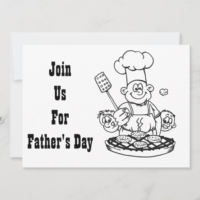 INVITACIÓN **INVITACIÓN DE BQ DEL DÍA DEL PADRE** (Anverso)