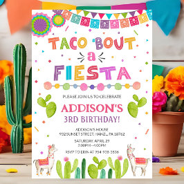 Invitación ¡Invitación de Cumpleaños Taco Bout a Fiesta! | In