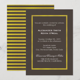 Invitación *Invitación de dos novios-gays Bodas de oro