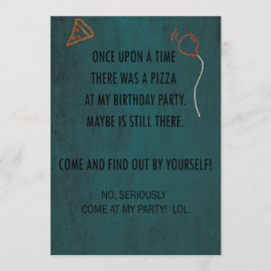 Invitación ¡Invitación de fiesta de cumpleaños! ¡Sí!