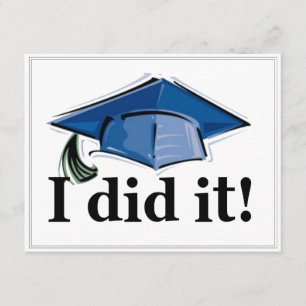 Invitación ¡Invitación de la graduación la hice! 4.2x5.5