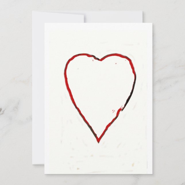 Invitación / Invitación del corazón de amor (Anverso)