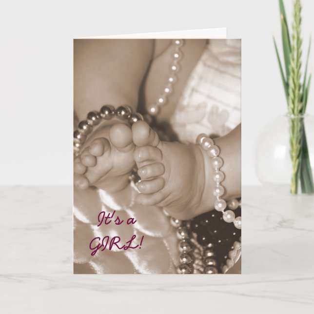 Invitación ¡Invitación-es un CHICA! (Anverso)