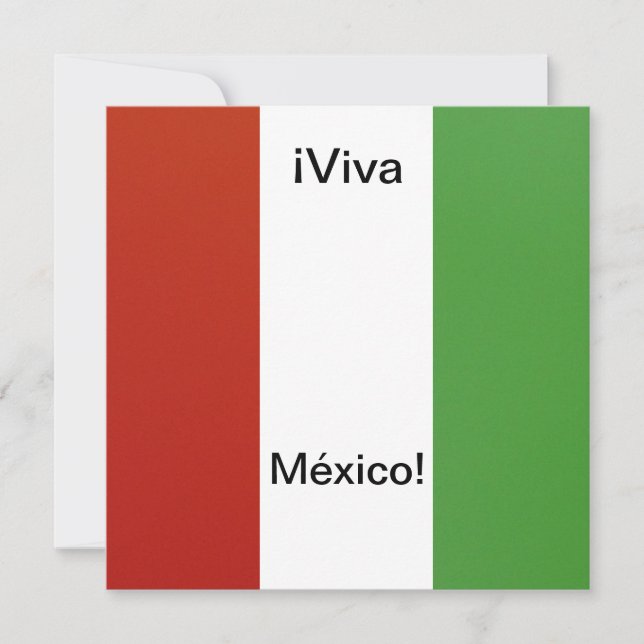 Invitación ¡Invitación - Fiesta de Cumpleaños - ¡Viva México! (Anverso)