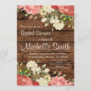 Invitación Invitación, Flor, Flor, Flor, Boho
