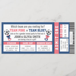 Invitación Invitación, fútbol para revelar el género de la en