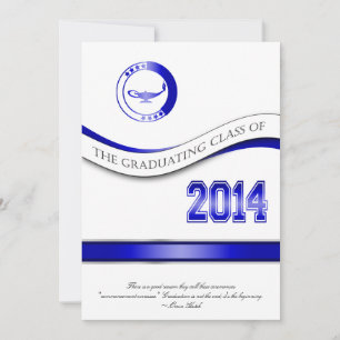 Invitación Invitación/Invitación a la graduación Blue 2014