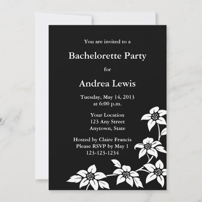 Invitación Invitación/Invitación de la fiesta de la bachiller (Anverso)