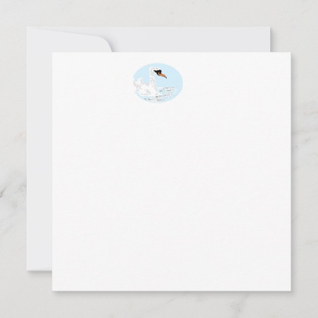 Invitación Invitación: Logo de un cisne (Anverso)