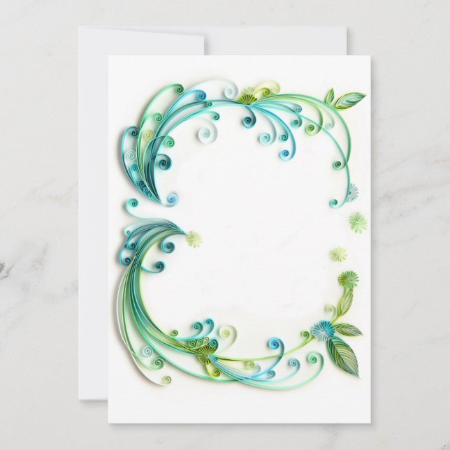 Invitación Invitación/parte movible/tarjeta en blanco del (Anverso)