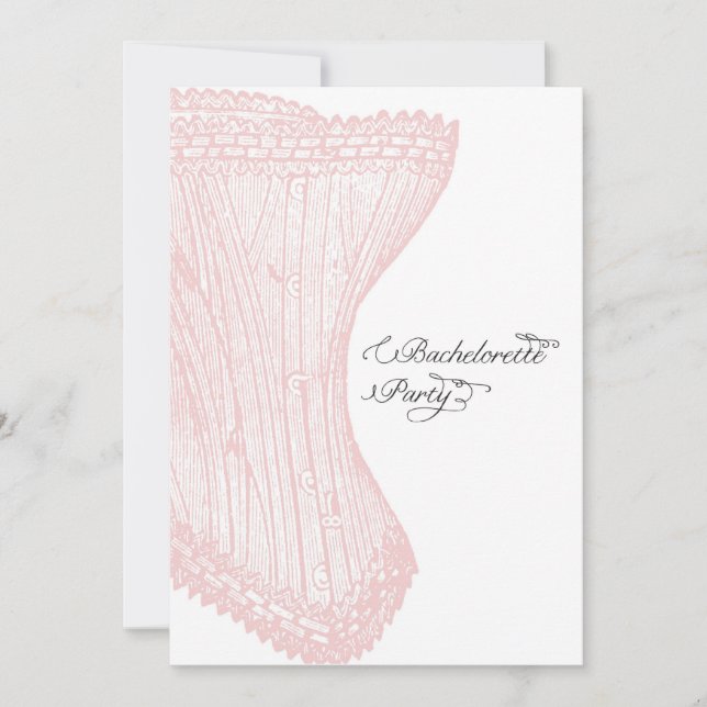 Invitación Invitación-Personalizado a la Bachelorette Party d (Anverso)