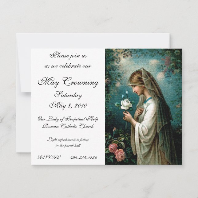 Invitación Invitación: Rosa místico (Anverso)