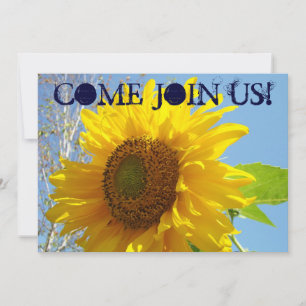 Invitación ¡Invitaciones A Los Girasoles Amarillos Vengan A U