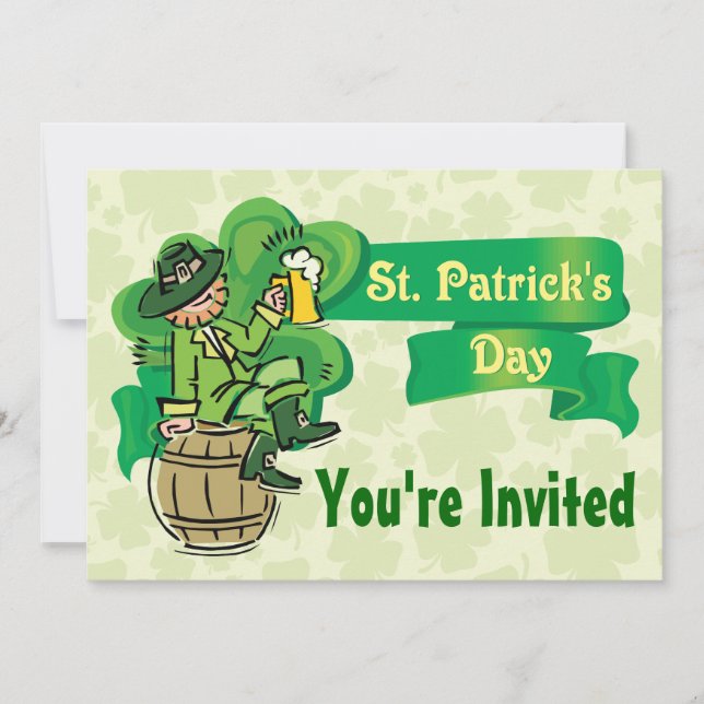 Invitación ¡Invitaciones al Día de San Patricio! (Anverso)