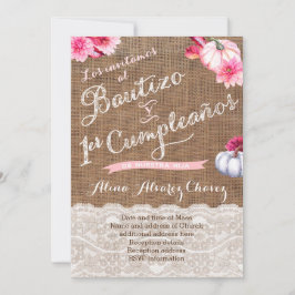 Invitación Invitaciónes con calabazas Bautizo y 1er・