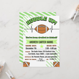 Invitación ¡Invitaciones de cumpleaños de fútbol para chicos 