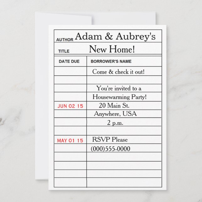 Invitación "Invitaciones del estreno de una casa de la (Anverso)