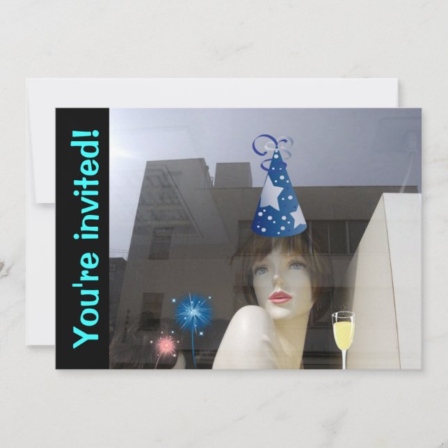 Invitación ¡Invitaciones del Fiesta General/ Año Nuevo! (Anverso)