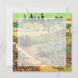 Invitación Invitaciones. Jardín florido con sendero