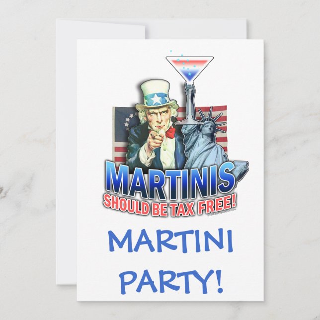 Invitación, invitaciones - Martinis debería ser im (Anverso)