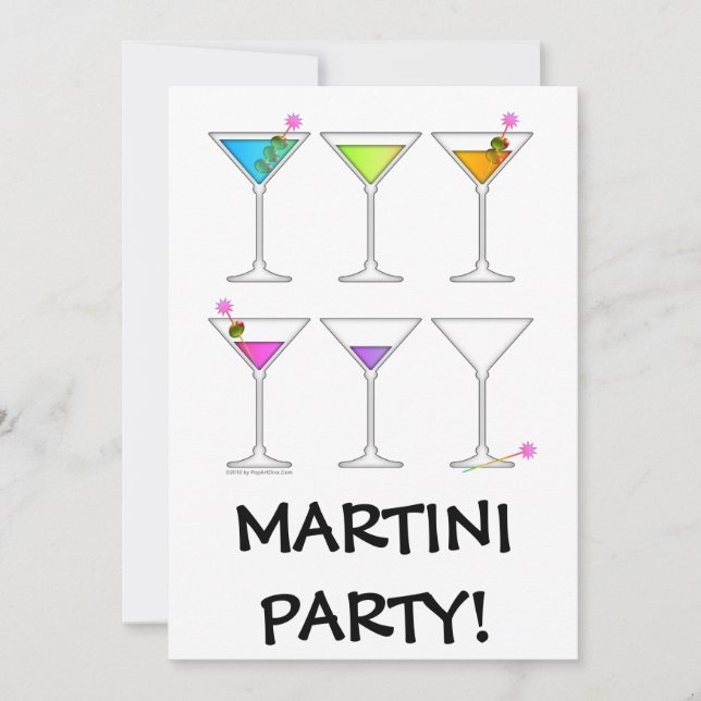 Invitación, Invitaciones - Martinis Se van, Se van (Anverso)
