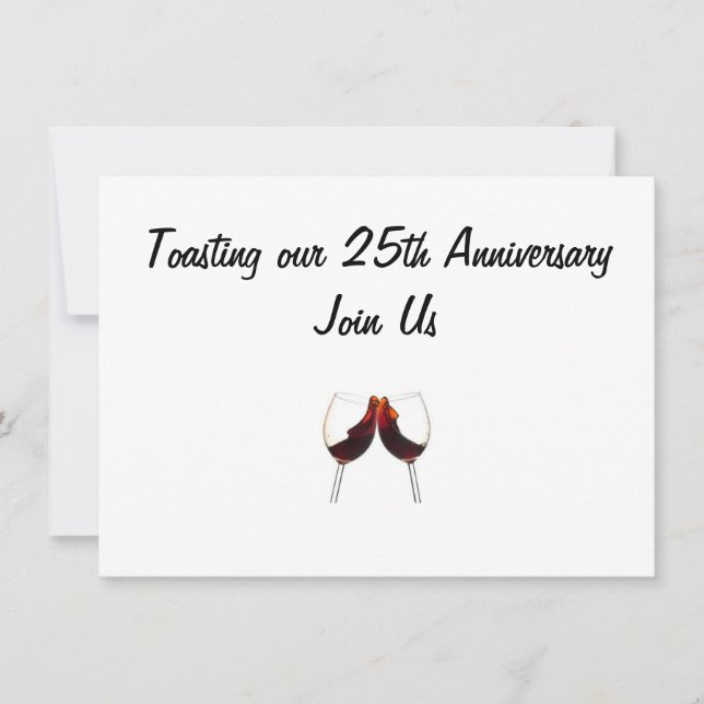 INVITACIÓN INVITADO A TOMAR NUESTRO "25º ANIVERSARIO" (Anverso)