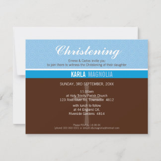 Invitación INVITADO AL BAPTISMO PETITA :: paz 4 L