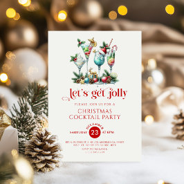Invitación Invitamos a los Navidades de cócteles a que invite