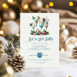 Invitación Invitamos a los Navidades de cócteles a que invite