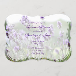 Invitación Invitan a ensayo de Boda bohemio de Lavender
