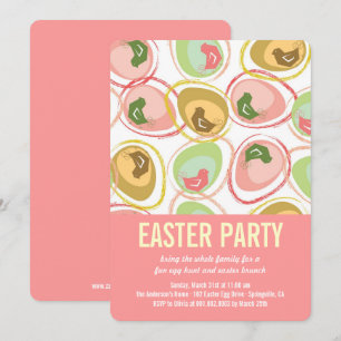 Invitación Invitan a Fiesta de caza de huevos de pascua de ch