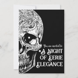 Invitación Invitan a Fiesta de cócteles y disfraces de cráneo