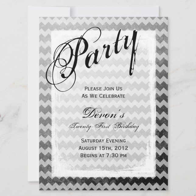 Invitación Invitan a Fiesta de cumpleaños número 21 a la Grut (Anverso)