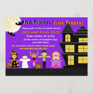 Invitación Invitan a Fiesta de disfraces de Halloween