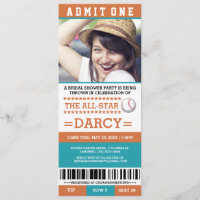 Invitan a Fiesta de ducha nupcial de béisbol