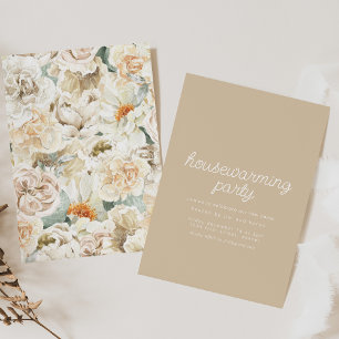 Invitación Invitan a Fiesta de fondo de escritorio floral de