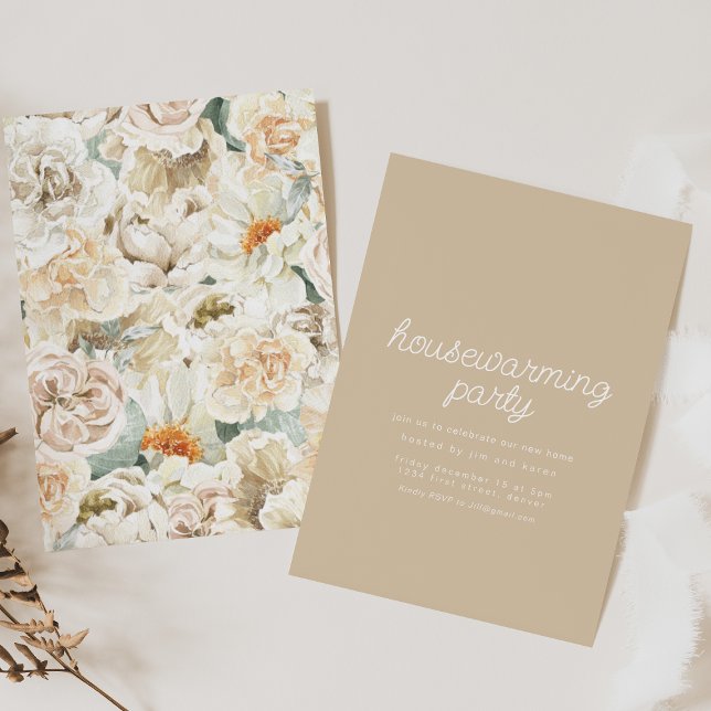 Invitación Invitan a Fiesta de fondo de escritorio floral de  (Subido por el creador)