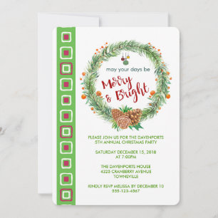 Invitación Invitan a Fiesta de la guerra a Navidades merry y