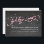 Invitación Invitan a Fiesta de Navidades de Chalkboard Holida<br><div class="desc">Vea el resto de las piezas coincidentes de esta colección. Escríbeme a mailme@mistyqe.com para obtener citas sobre otras piezas coincidentes o solicitudes de personalización.</div>