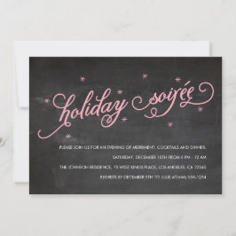 Invitación Invitan a Fiesta de Navidades de Chalkboard Holida